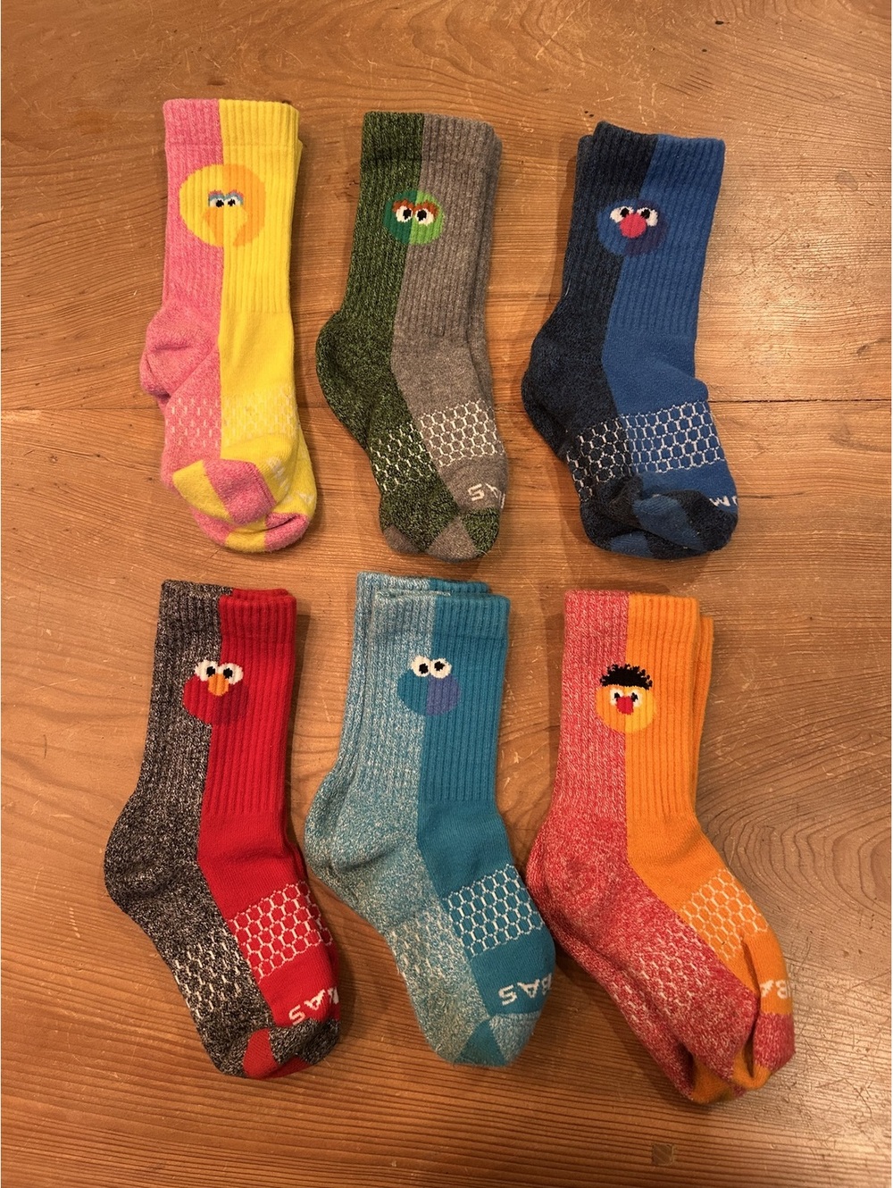 Bomba Sesame Street Collection Kids Crew Socks Size Y